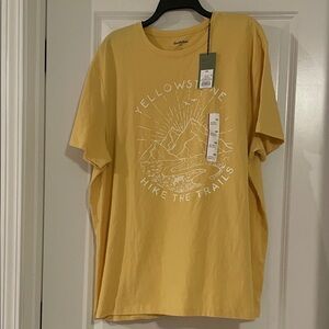Goodfellow & Co Mustard Graphic Tee